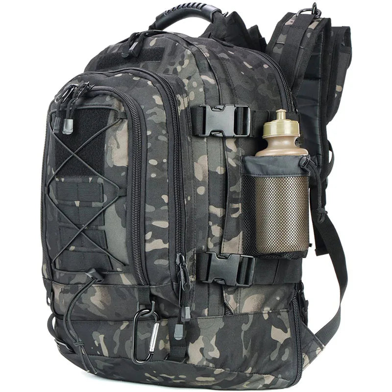65L Outdoor Sports Backpack Waterproof Running Gym Bag Durable Hiking Backpack for Men & Women, Travel Daypack