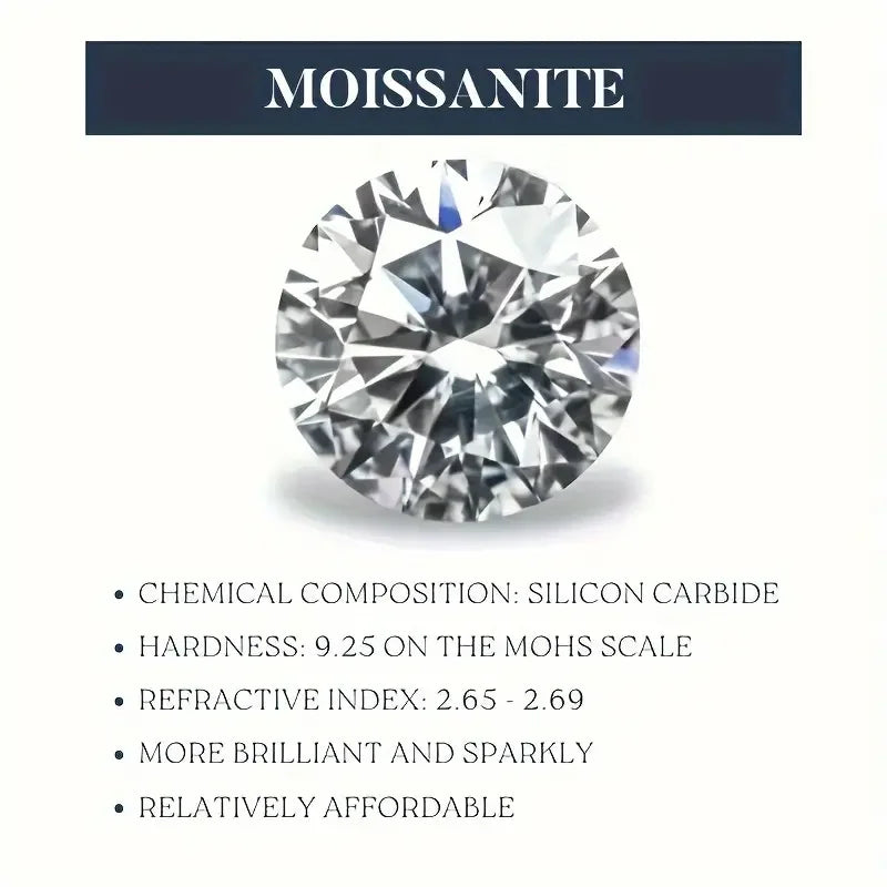 JIUZUAN Moissanite Tennis Necklace 925 Sterling Silver 18K Gold Plated V Shape Design for Women with GRA Certificate