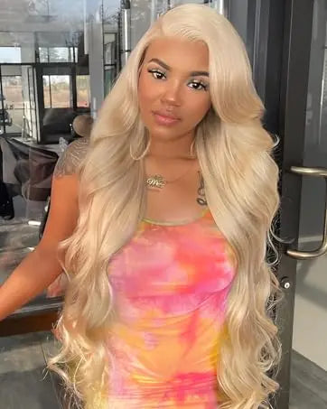 38 Inch 613 Lace Front Wig 210 Density Human Hair 13x6 Blonde glueless wigs Human Hair Body Wave HD Brazilian Lace Frontal Wig