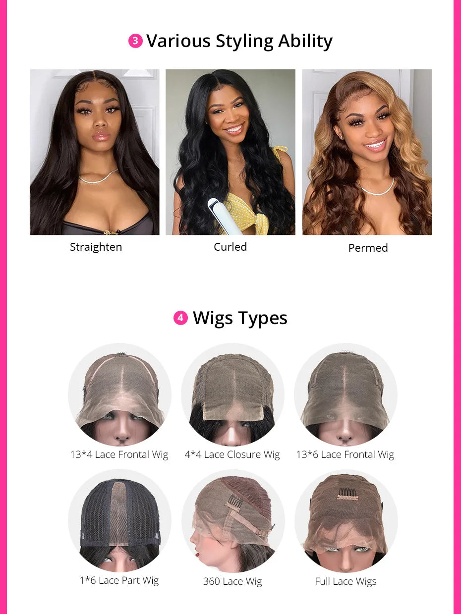 Deep Wave 13x6 HD Lace Frontal Human Hair Wig 250 High Density Brazilian Curly Water Wave Lace Frontal Wigs For Women CEXXY