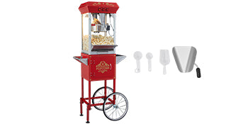 SucceBuy 8/12Oz Electric Popcorn Maker Commercial Popper Machine  Automatic Corn Cookware with Scoop Spoon 304 Heating Tube