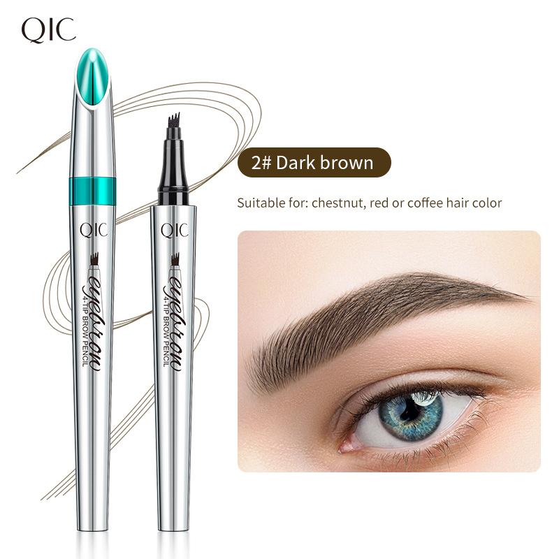 Four-pronged Eyebrow Pencil Waterproof Sweat-proof Liquid Eyebrow Pencil