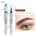 Four-pronged Eyebrow Pencil Waterproof Sweat-proof Liquid Eyebrow Pencil