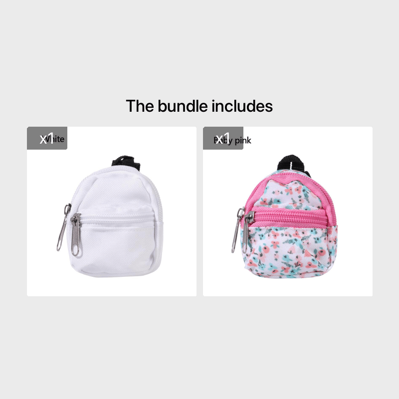 for LABUBU 11.81inch Doll 1/6 BJD Doll Mini Bag Backpack Mini Doll Bag Doll House Decoration Toy Accessories for Gifts Halloween, Christmas Gift