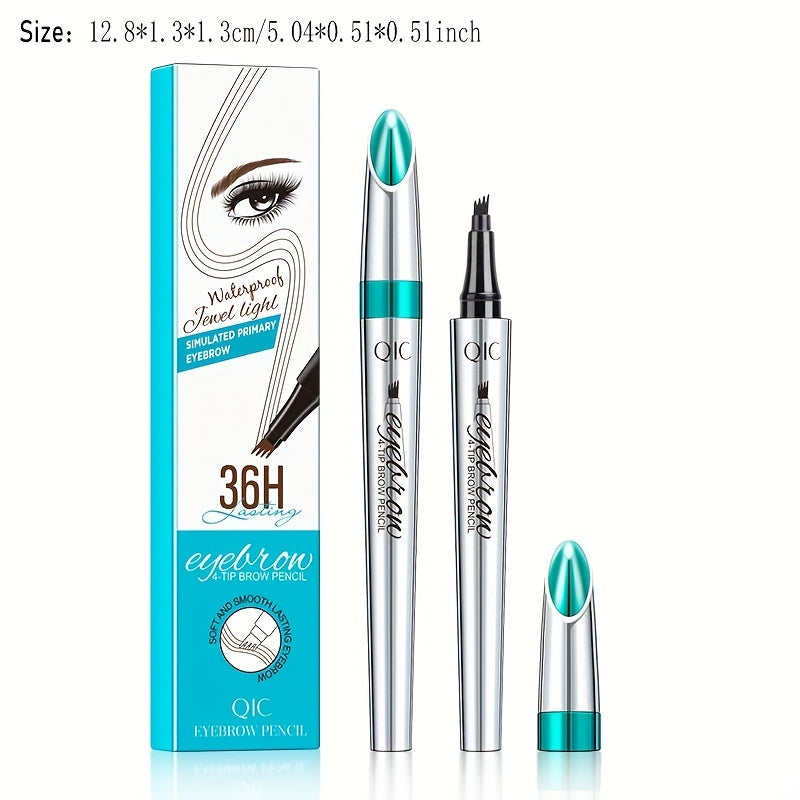 Four-pronged Eyebrow Pencil Waterproof Sweat-proof Liquid Eyebrow Pencil
