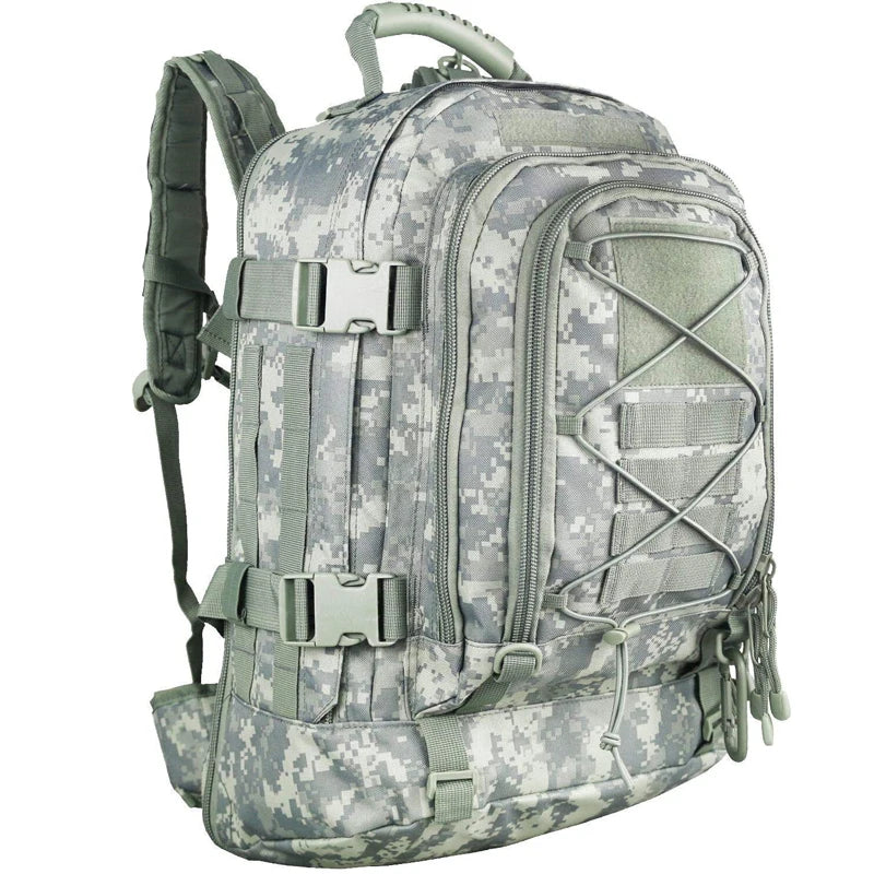65L Outdoor Sports Backpack Waterproof Running Gym Bag Durable Hiking Backpack for Men & Women, Travel Daypack