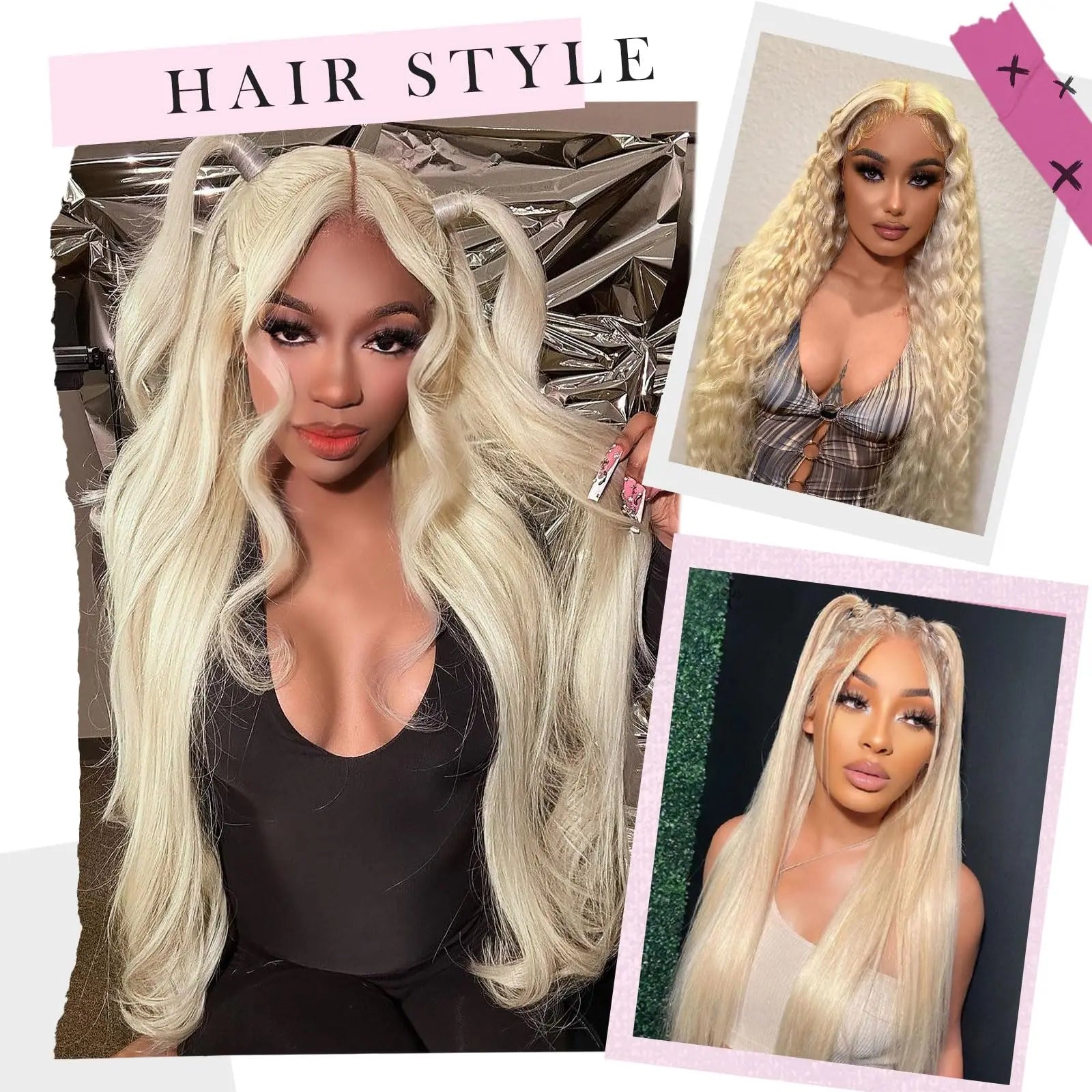 38 Inch 613 Lace Front Wig 210 Density Human Hair 13x6 Blonde glueless wigs Human Hair Body Wave HD Brazilian Lace Frontal Wig