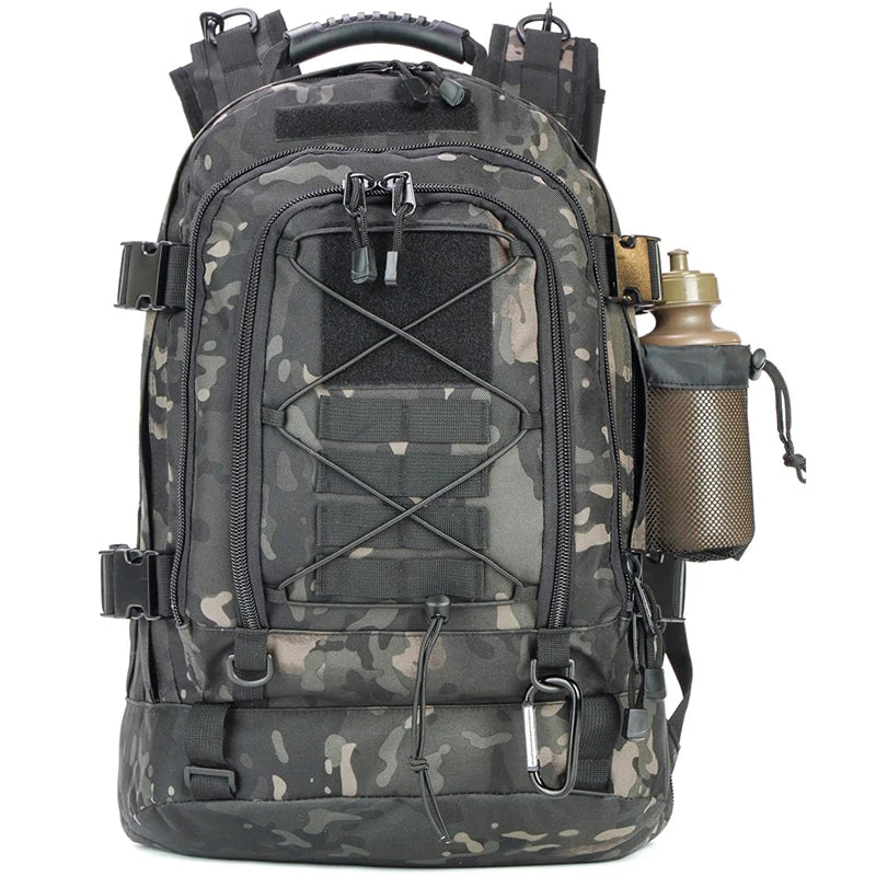 65L Outdoor Sports Backpack Waterproof Running Gym Bag Durable Hiking Backpack for Men & Women, Travel Daypack