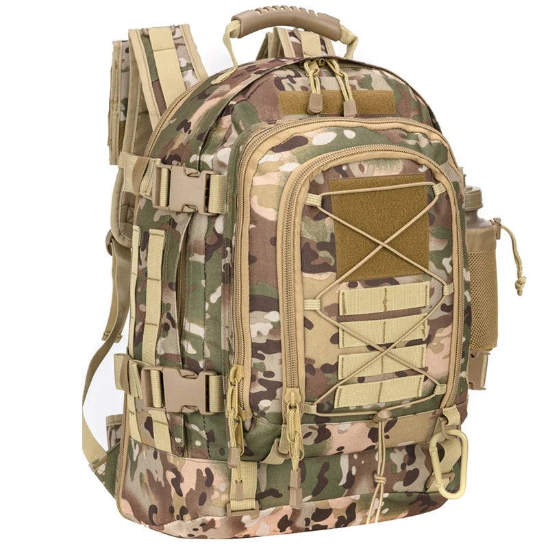 65L Outdoor Sports Backpack Waterproof Running Gym Bag Durable Hiking Backpack for Men & Women, Travel Daypack