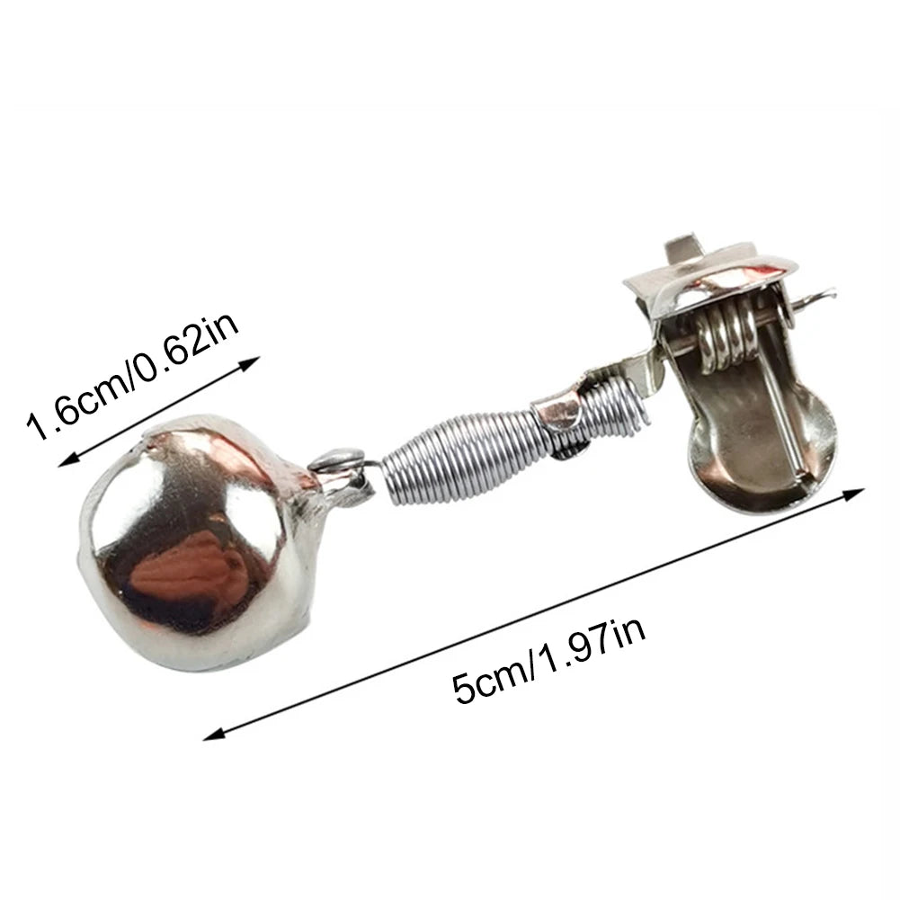 5/10PCS Rod Tip Clamp Fishing Pole Fish Bite Lure Alarm Alert Adjustable Metal Fish Alarm Bells Tackle Fishing Accessories