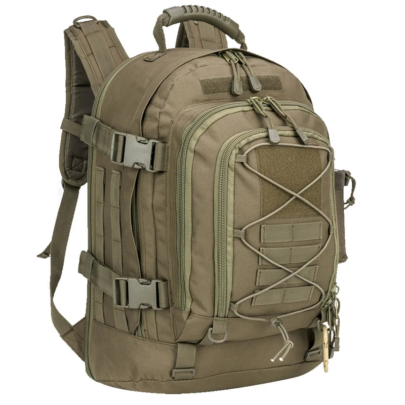 65L Outdoor Sports Backpack Waterproof Running Gym Bag Durable Hiking Backpack for Men & Women, Travel Daypack
